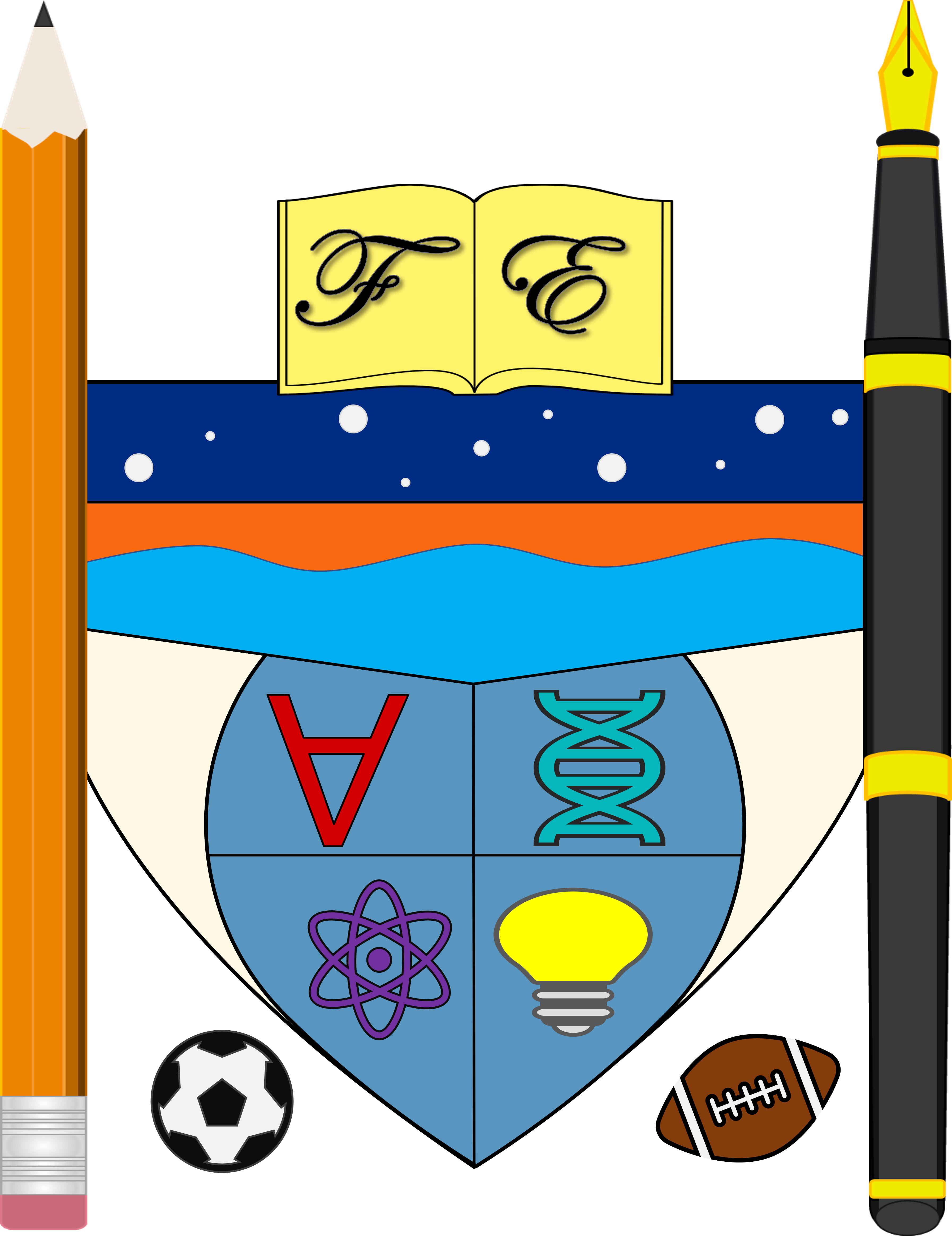 Flowing Education Crest